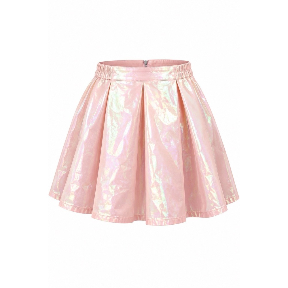 UNIF Iridescent Pink Mini Skirt Holographic Princesscore Dollcore Balletcore M